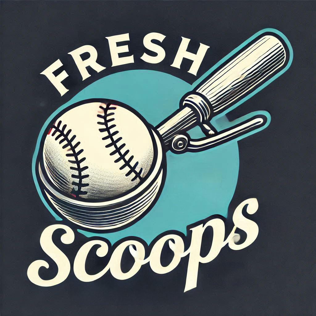 DoubleScoop Baseball Fresh Scoops Logo